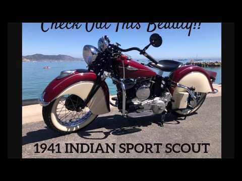 1941 Indian Sport Scout -- What a Beauty She Is!!