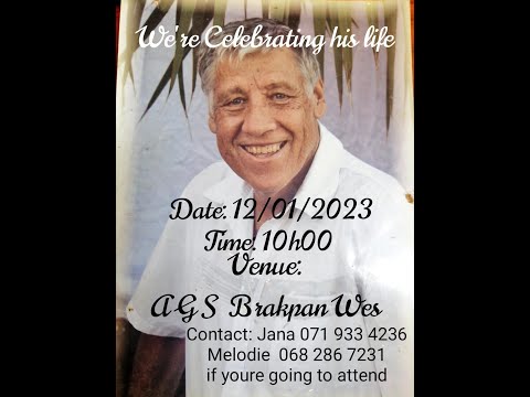 Hennie Van Zyl  Gedenkdiens