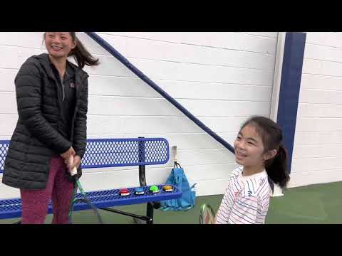 Cydia (7 year old) tennis lesson with Tennis Professional Jason Ontog. 3-24-2022 w/ Arianne Hartono