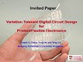 Variation-Tolerant Digital Circuit Design for Printed/Flexible Electronics