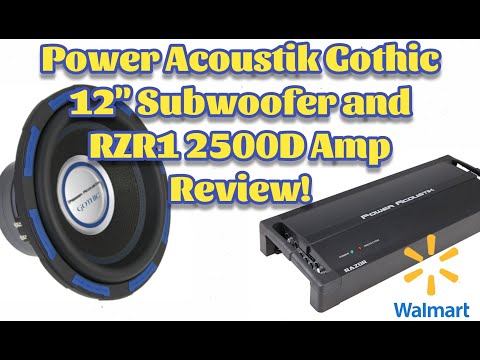 Power Acoustik 12" Gothic Subwoofer and RZR1 2500D Amp UnBoxing and Review! #caraudio #audio #loud