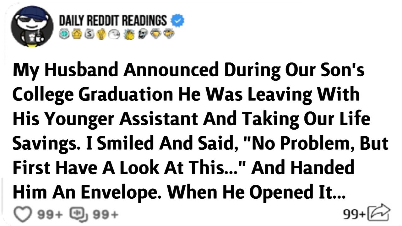 My Husband Announced During Our Son's College Graduation He Was Leaving With His Younger