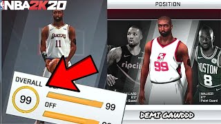 HOW TO GET 99 OVERALL in NBA 2K20 MOBILE!! NBA 2K20 Mobile Best Builds Tutorial!