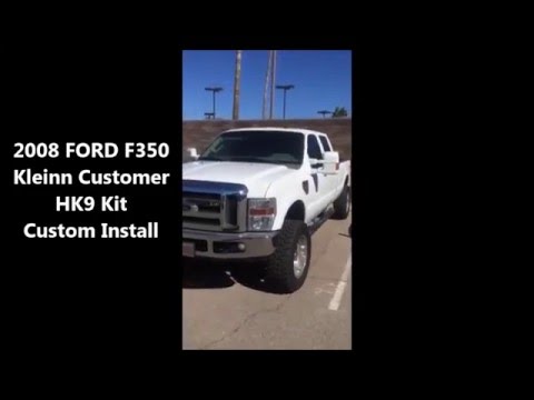 Ford F350 Kleinn Problaster HK9 Universal Kits Custom Train Horn Installation Kleinn.com