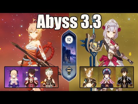 C0 Yoimiya Double electro And C6 Noelle Mono Geo Floor 12 SPIRAL ABYSS 3.3 - Genshin impact