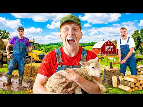 BOV BOYS WORK ON A FARM!