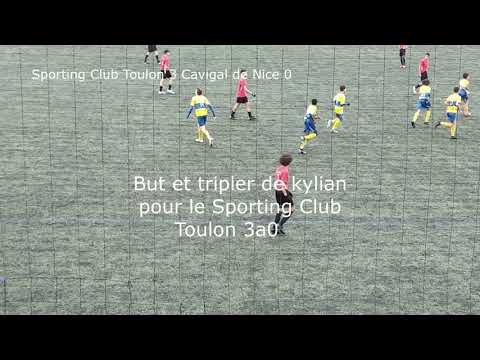 Toulon Football présente U14r Sporting club Toulon Contre Cavigal de Nice  résumé et les quatres but
