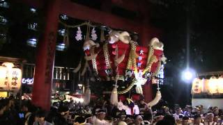 preview picture of video 'Futondaiko festival in Sakai (堺市・ふとん太鼓・八朔祭) 4/4'