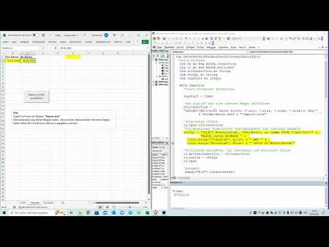 Video 281: Daten aus einer Mappe holen, ohne diese öffnen zu müssen (mit/ohne Spaltentitel)