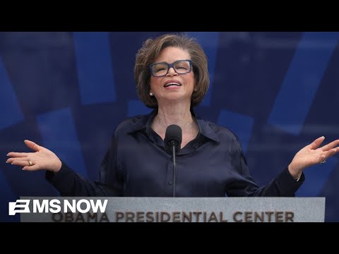 Former WH Senior Advisor Valerie Jarrett delivers remarks at opening of Obama center