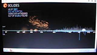 STUNNING ANIMATION OF METEORS HITTING EARTH