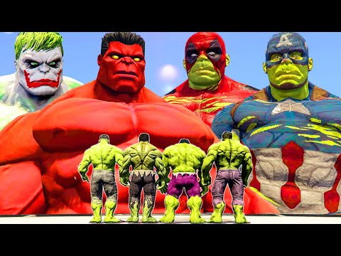 Power of Hulk | Joker Transformation Hulk Joker vs Red Hulk vs Captain Hulk - Epic Battle