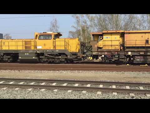 Speno Rail Grinder Train at Blerick the Netherlands 28.3.2022