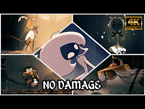 Hollow Knight: Silksong - Act 2 All Bosses (No Damage) + All Endings [4K]