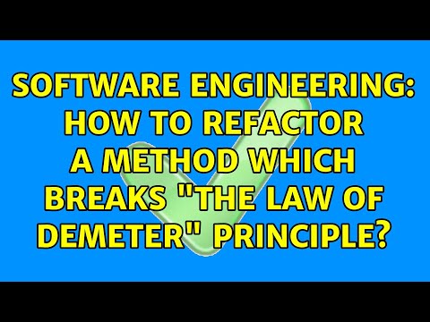Software Engineering: How to refactor a method which breaks "The law of Demeter" principle?