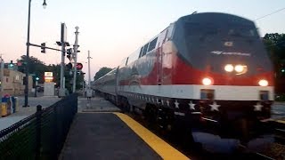 preview picture of video 'Amtrak 42 the Veterans Unit leads Hiawatha with Amtrak 406!!'