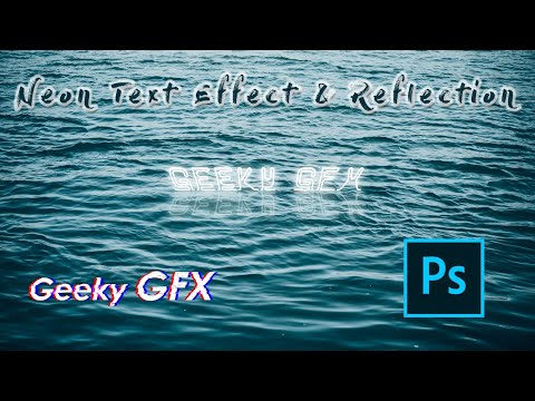 Realistic NEON Text Effect - Photoshop Tutorial | Text Manipulation in Photoshop | Geeky GFX