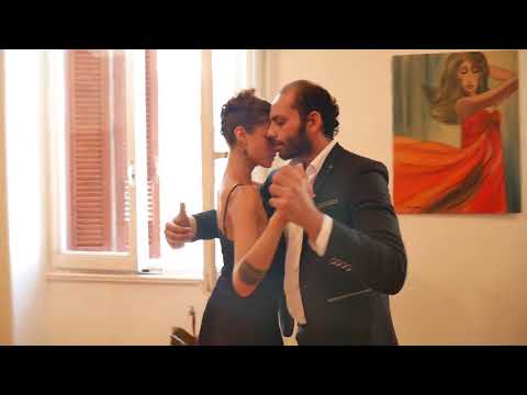 Tango dancing by Ahmed Amar & Georgia Moffa at Clamar studio