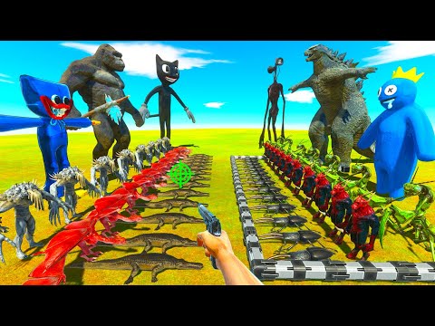 Kong VS Godzilla | Infernals & Reptiles VS Invertebrates & Fantasy - Animal Revolt Battle Simulator