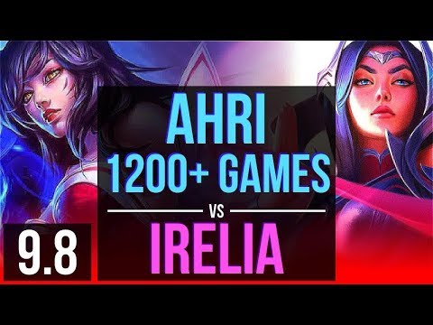 Climb the ladder as AHRI vs IRELIA (TOP) (DEFEAT) | 1200+ games | BR Grandmaster | v9.8