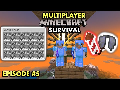 JC Playz - BUILDING A CREEPER FARM in Multiplayer Minecraft Survival (Ep. 5)