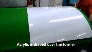 Acrylic Drape Forming. Moulding Perspex to any shapes.