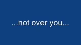 Gavin DeGraw- Not Over You (lyrics)