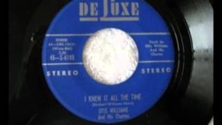 Otis Williams & The Charms - I Knew It All The Time - Deluxe 6185 - 4/59