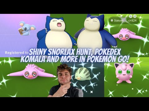 ✨Shiny Snorlax Hunt, Pokedex Komala and More In Pokemon Go!✨