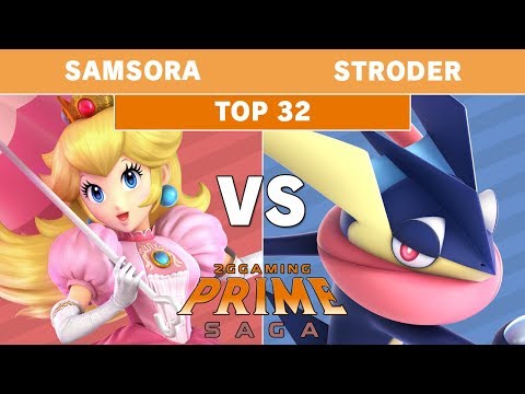2GG: Prime Saga - eUnited | Samsora (Peach) Vs. Tuxedo | Stroder (Greninja) Top 32 - Smash Ultimate
