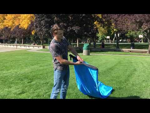 How to inflate your hangout bag, lazy lounger, air lounger, air sofa, inflatable air lounger!