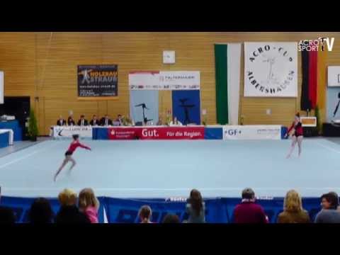 Langenmayr, Caleta - TSV Friedberg - Womens Pair - Dynamic - Acro Cup Albershausen 2013