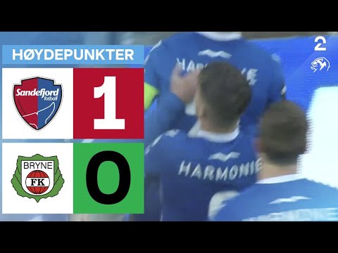 Sandefjord 1 - 0 Bryne - Høydepunkter