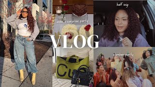 Vlog: My Mom’s Surprise 60th Birthday, Trying Skims Shapewear, First Half Wig & New In My Wardrobe