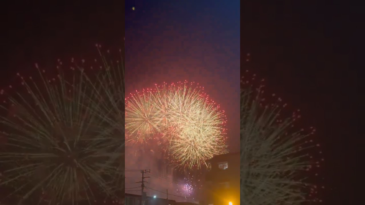 【実写動画】姉妹で花火大会いった時のラストスパート🍀* ゚#花火 #花火大会