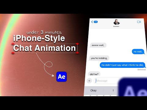 iPhone Style Chat Animation in After Effects – Quick & Easy!