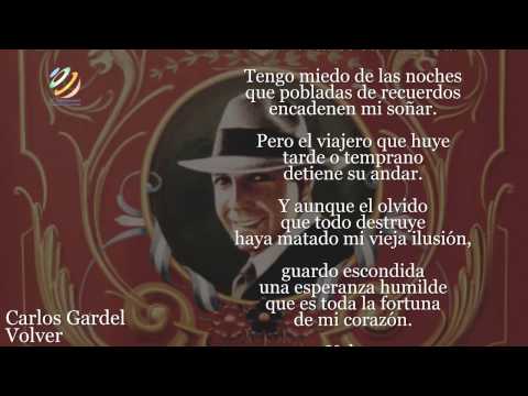 Carlos Gardel - Volver (Lyric video) [HQ Audio]