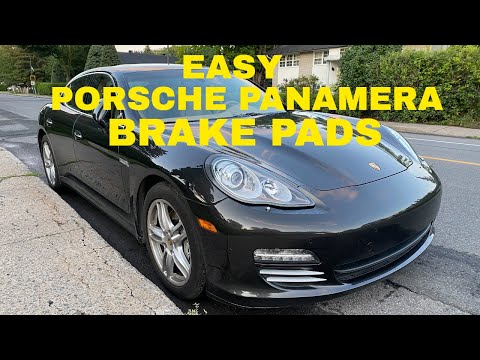 EASY - How to change brake pads on a Porsche Panamera (Brembos) Similar method for any Porsche