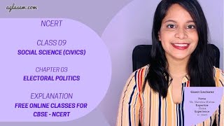 Class 09 Social Science (Civics) Chapter 03 Electoral Politics| Free Online Classes for CBSE NCERT|
