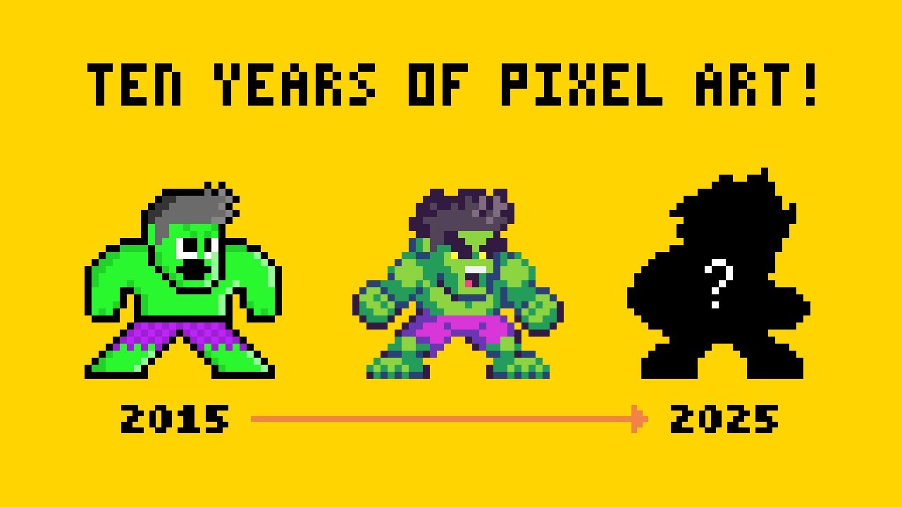 Remaking my FIRST pixel art, 10 years later!