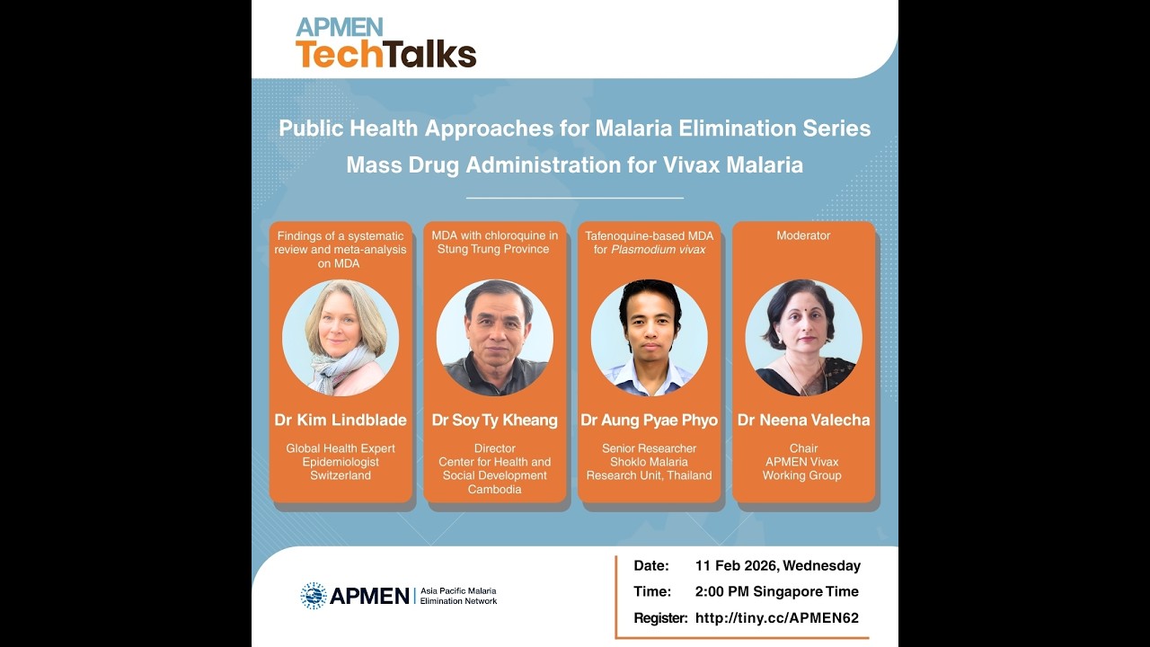Public Health Approaches for Malaria Elimination Series: Mass Drug Administration for Vivax Malaria