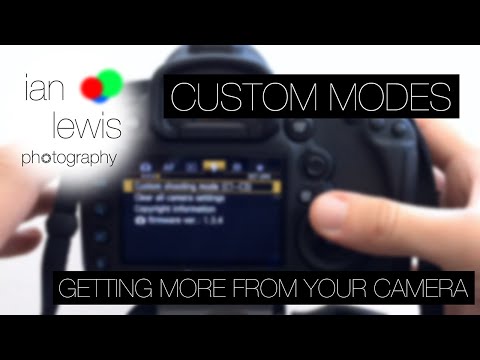 Setting up Custom Modes - Canon