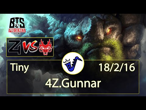 Tiny Dota 2 - Gunnar - 18/2/16 - Mid Lane / Pos 2 - 4Zoomers VS Hokori - BTS Pro Series 8