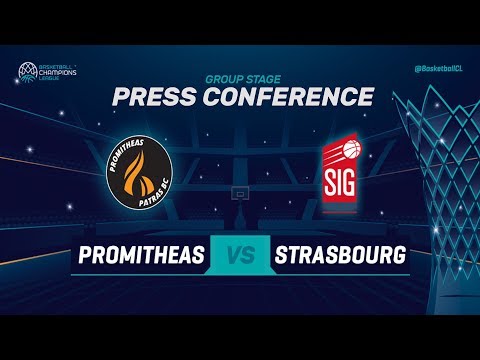 Promitheas Patras v SIG Strasbourg - Press Conference - Basketball Champions League 2018-19