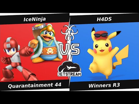 Quarantainment 44 Winners R3 - IceNinja (King DDD, MegaMan) Vs. H4DS (Pikachu) Smash Ultimate - SSBU