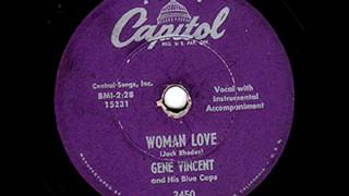 Gene Vincent - Woman Love, 1956 Capitol 78 record.