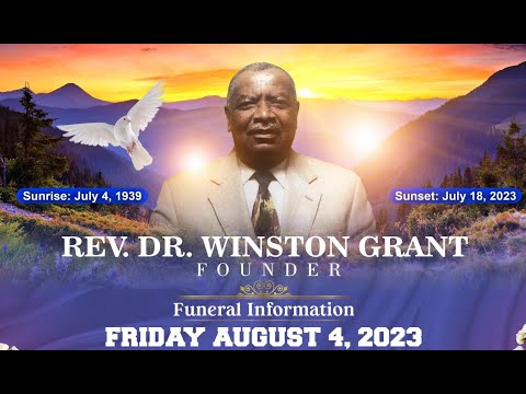 Funeral Service for the late, Rev. Dr. Winston Grant