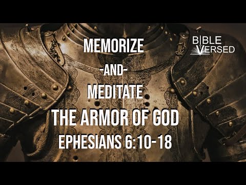 Armor of God NIV, Ephesians 6:10-18, Memorize and Meditate Format (with words)