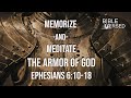 Armor Of God NIV Ephesians 6 10 18 Memorize And Meditate Format With Words