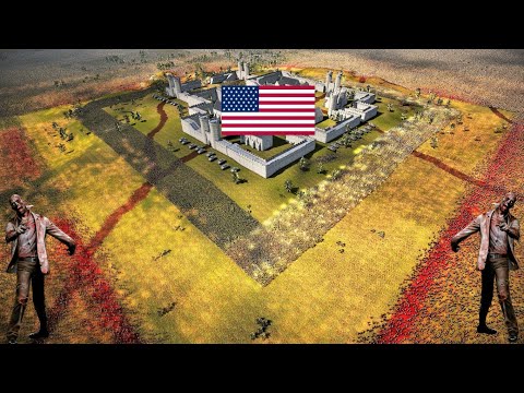 US ARMY FORTRESS vs 2 MILLION Zombies! - Ultimate Epic Battle Simulator 2